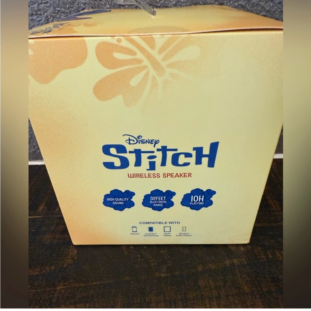 NEW IN BOX- Disney Stitch Bluetooth Wireless Speaker- blue - Picture 3 of 5